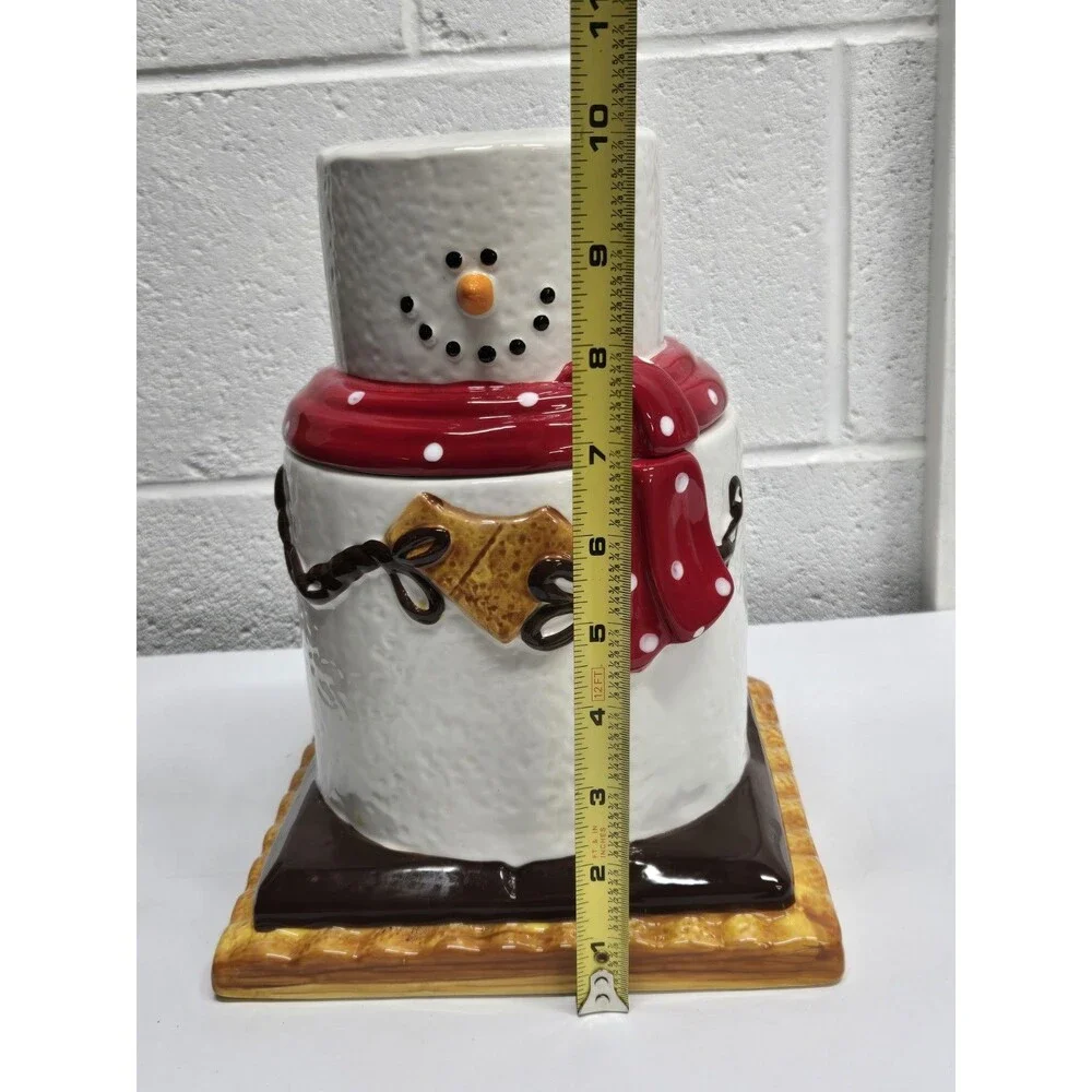 Ganz The Original S'Mores Snowman Canister Cookie Jar